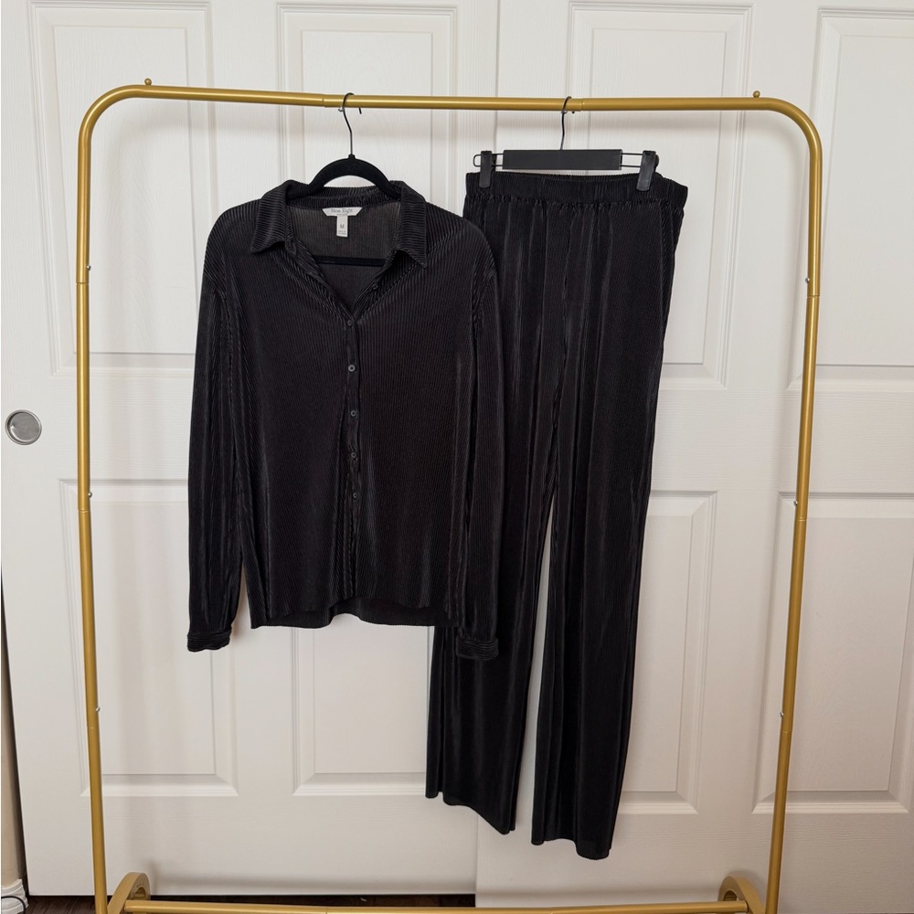 Black Silky Lounge Set